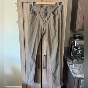 PrAna Brion Slim Stretch five pocket pant size 30/32 in mud color